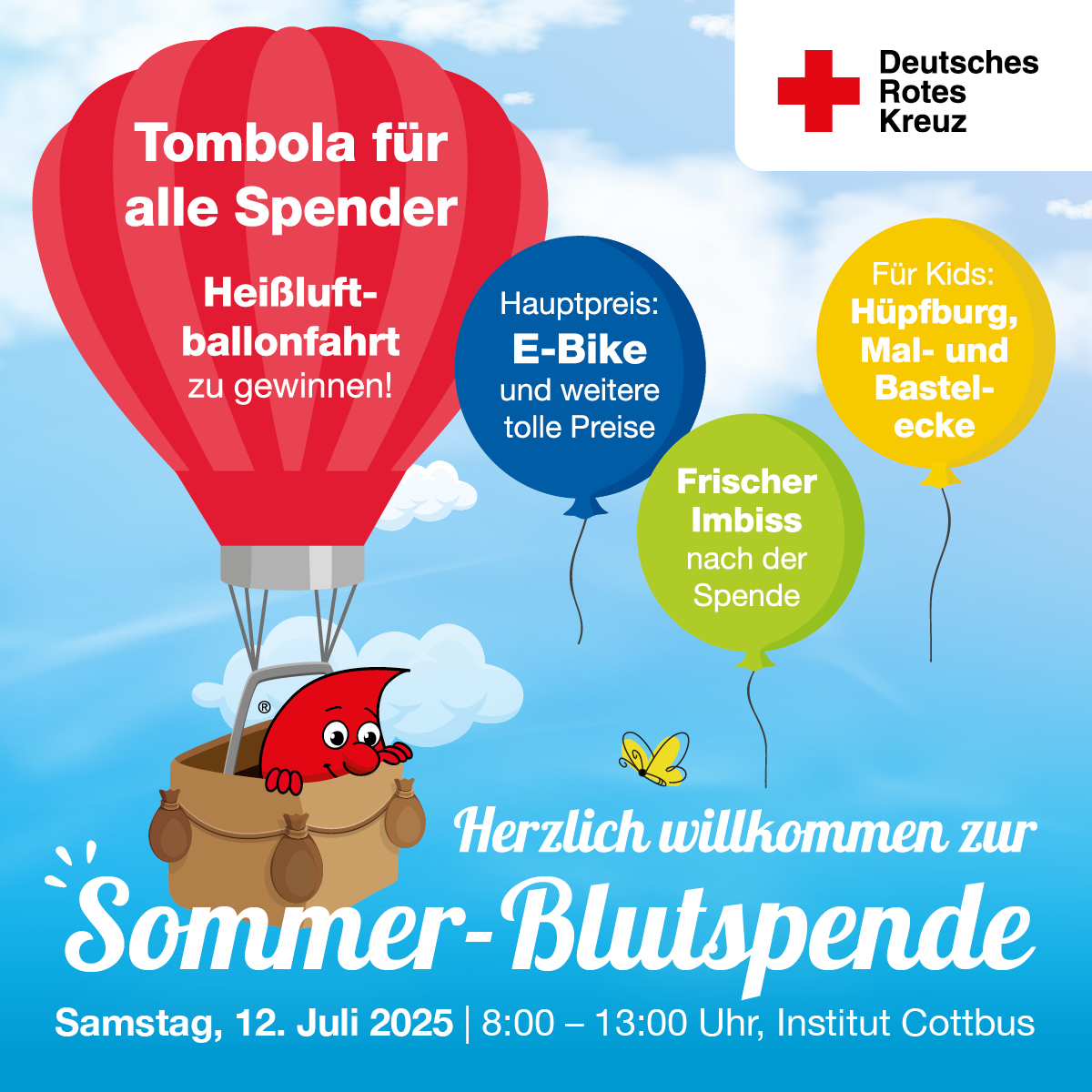DRK, Blutspende, Tombola, Imbiss, Kinder