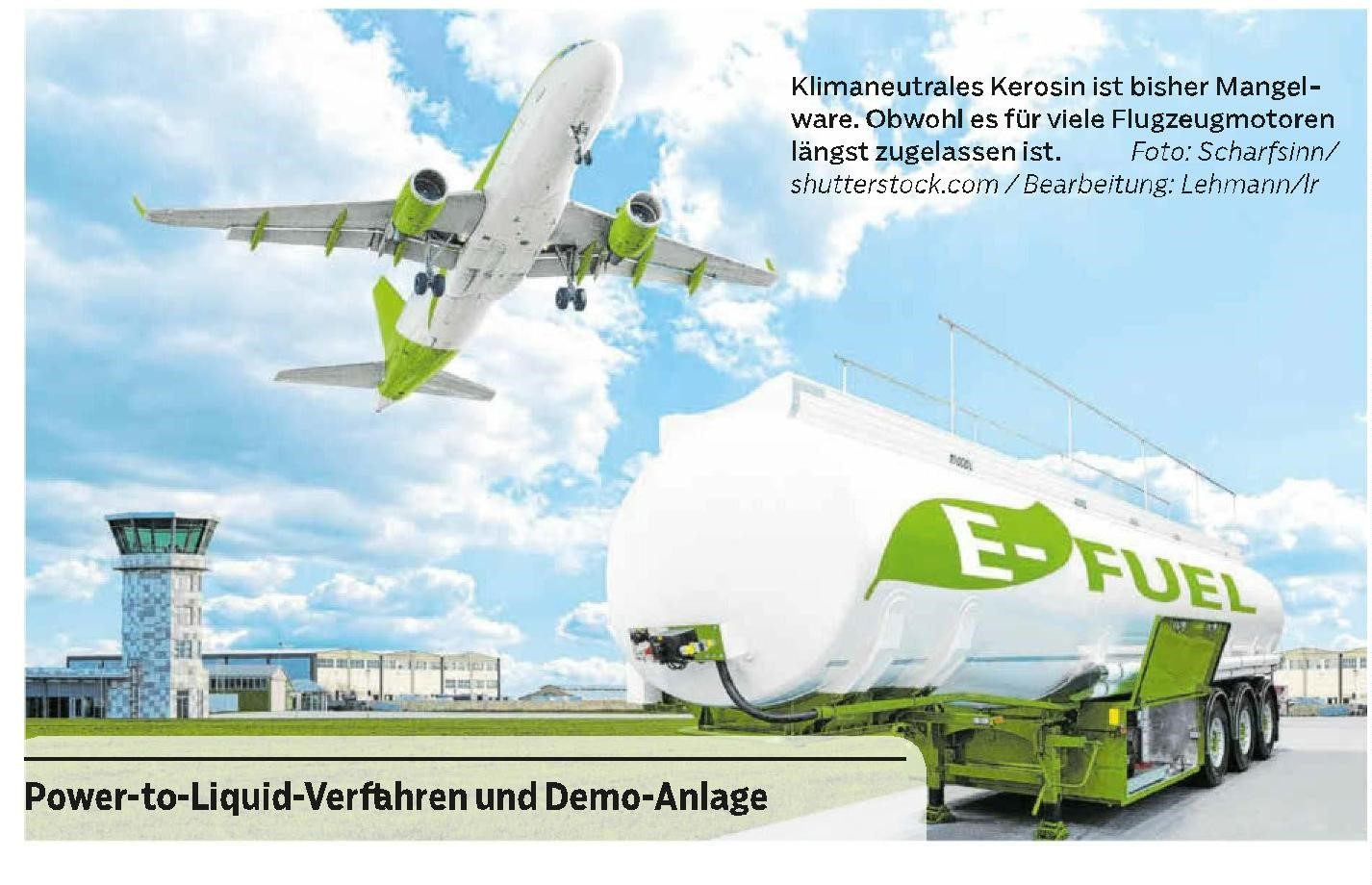 Klimaneutrales Kerosin ist bisher Mangelware. Obwohl es für viele Flugzeugmotoren längst zugelassen ist.