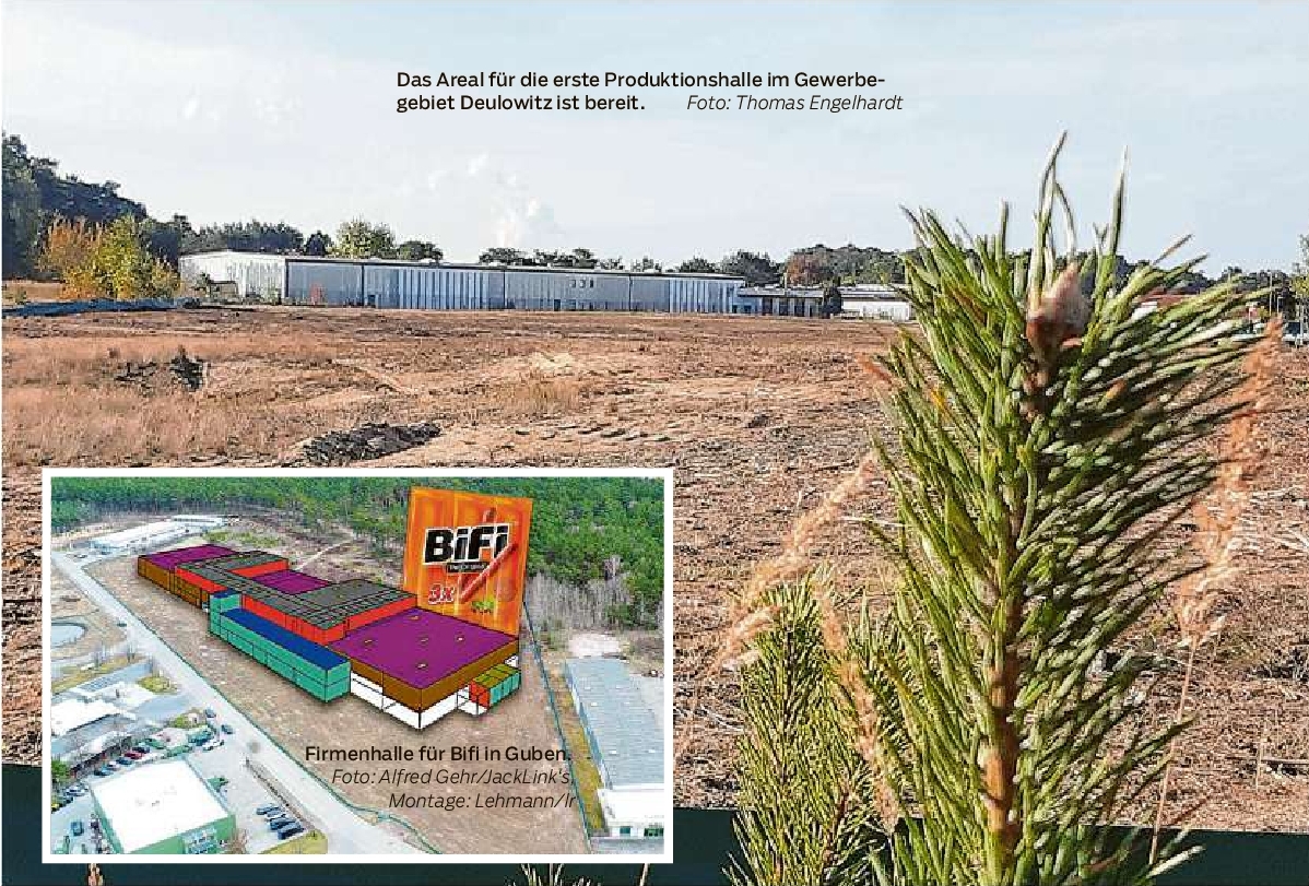Das Areal für die erste Produktionshalle im Gewerbegebiet Deulowitz ist bereit.