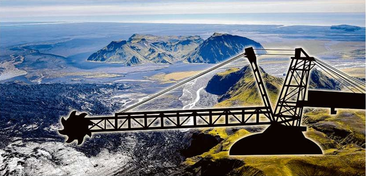 Unzählige Vulkane haben auf der imposanten Insel Island in Jahrtausenden riesige Ablagerungen von Vulkanasche entstehen lassen. Für den Rohstoff interessiert sich die internationale Bauindustrie.