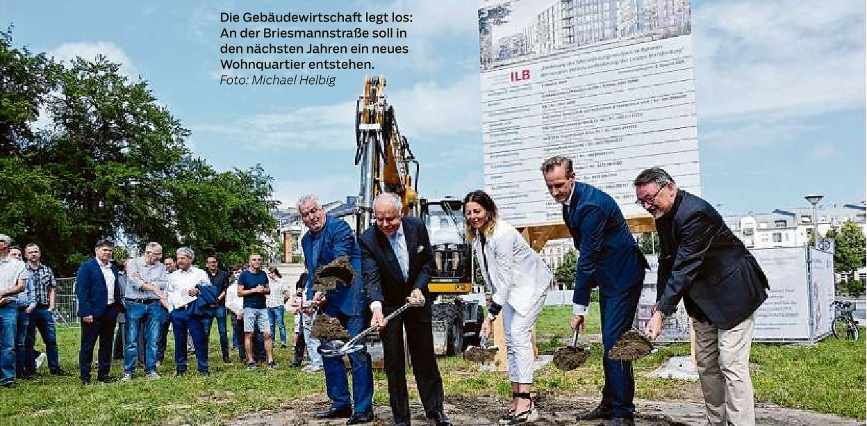 Die Gebäudewirtschaft legt los: An der Briesmannstraße soll in den nächsten Jahren ein neues Wohnquartier entstehen.