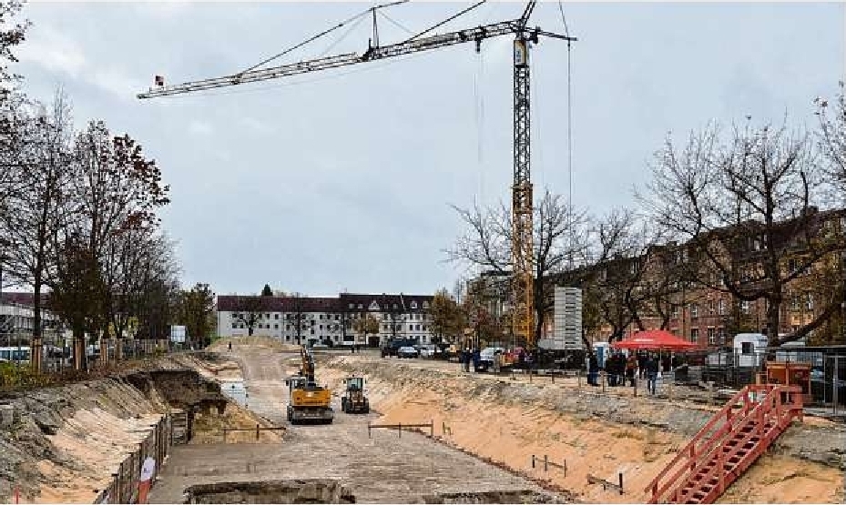 Neue Baustelle in der Spremberger Vorstadt von Cottbus: Die eG Wohnen hat große Pläne an der Greifenhainer Straße.