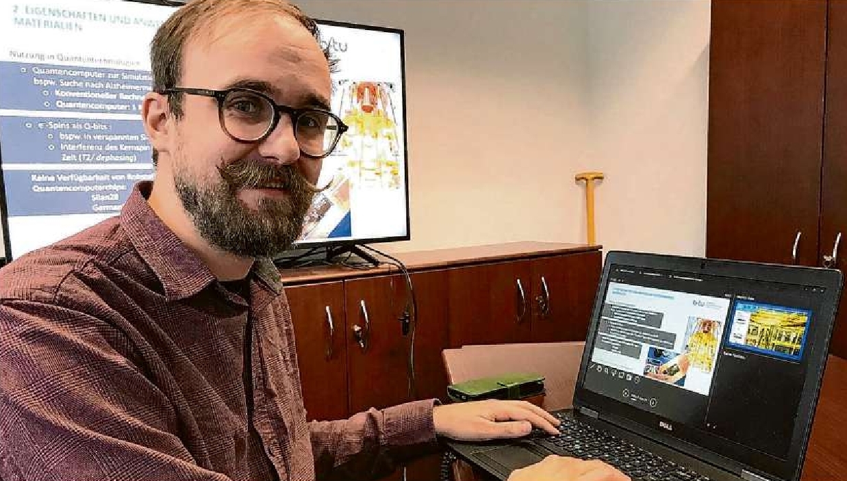 Dr. Owen C. Ernst von der BTU Cottbus-Senftenberg hat mit seinem Team ein Gas entwickelt, das zur Herstellung von Quantencomputern unerlässlich ist. Bald soll eine entsprechende Firma gegründet werden.
