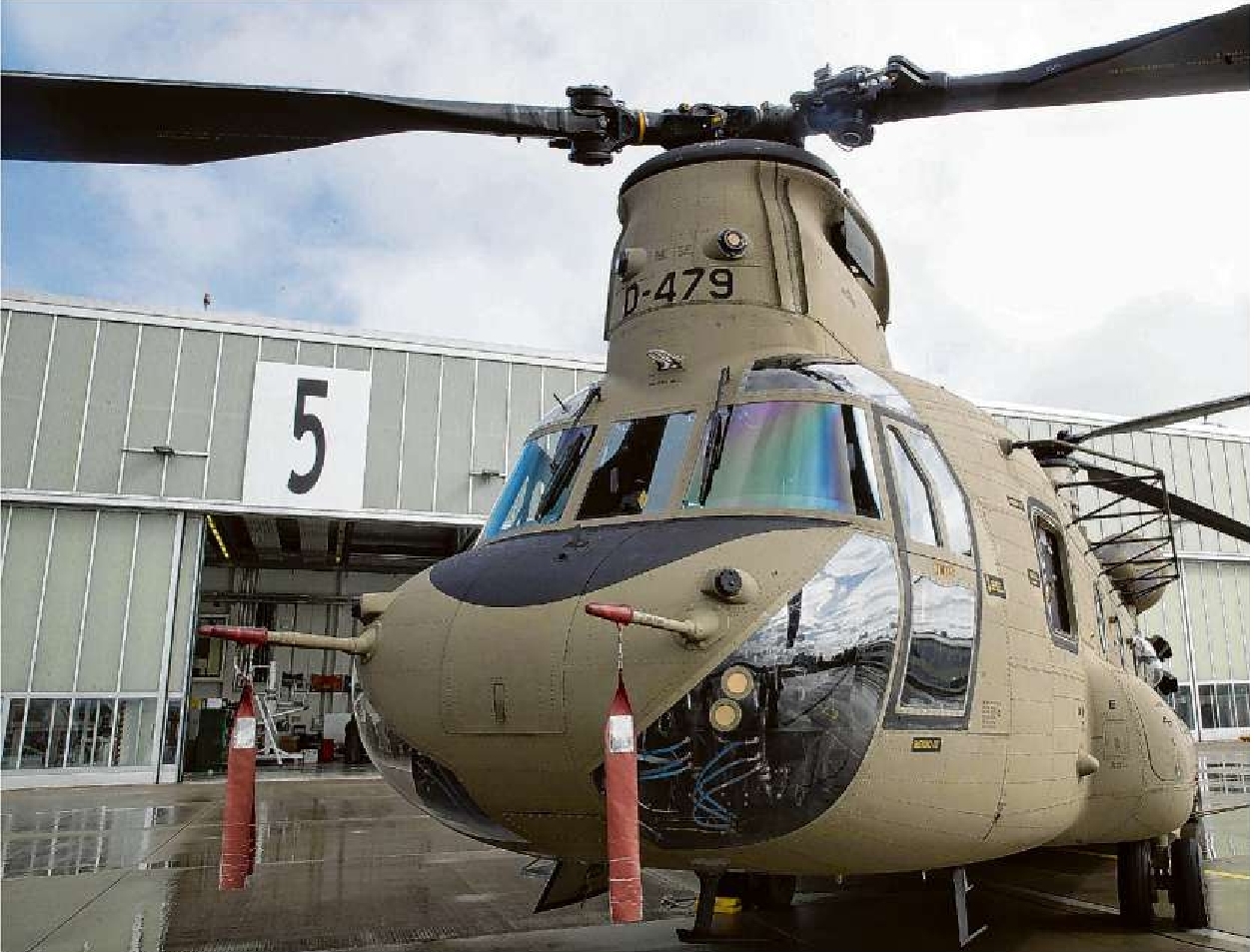 Insgesamt 47 dieser Chinook werden schrittweise ab 2027 in Holzdorf eintreffen.