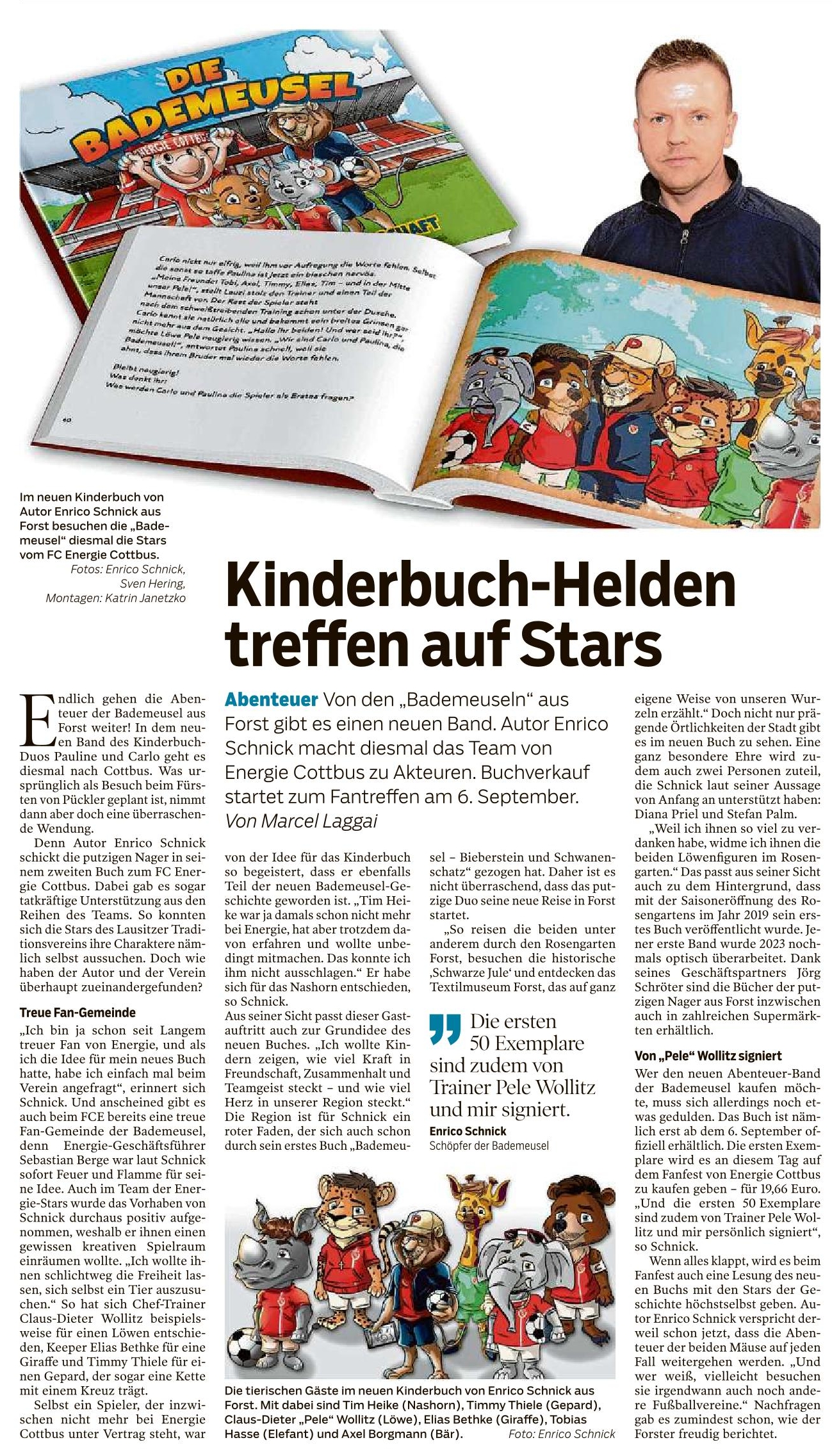 Neues Buch der Bademeusel - Kinderbuchhelden treffen auf Stars