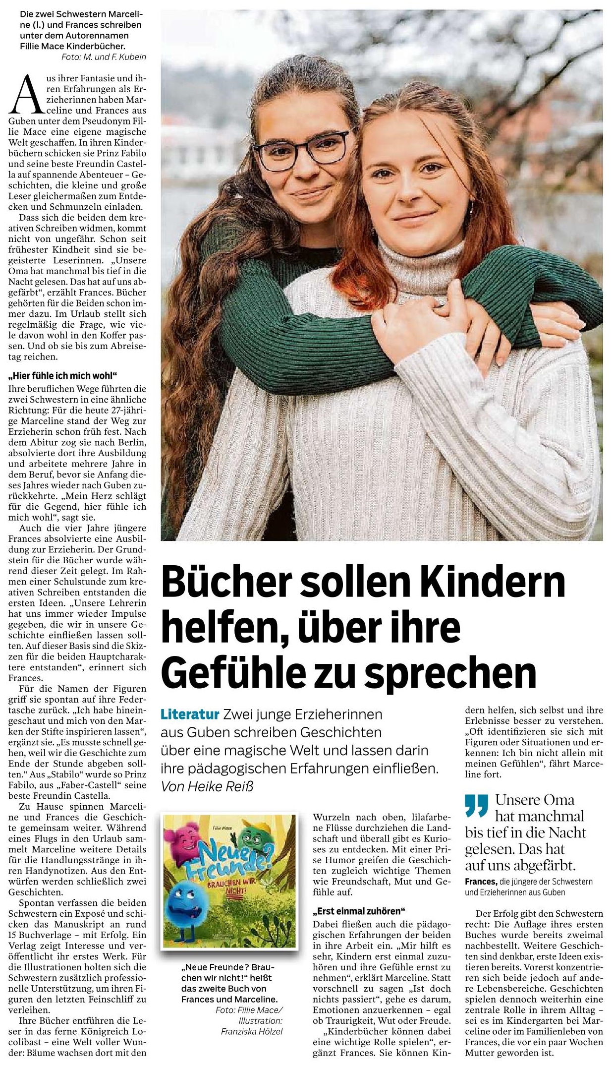 Zwei Gubnerinnen schreiben sehr erfolgreich Kinderbücher 