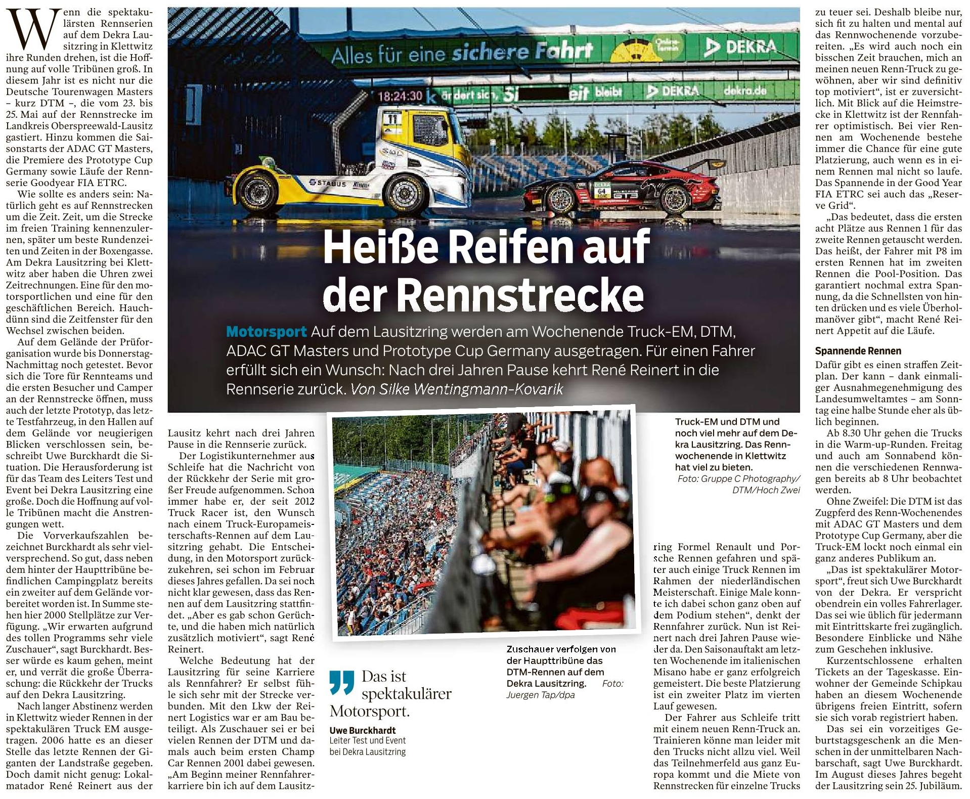 Spektakuläre DTM - Heiße Reifen auf der Rennstrecke des Lausitzrings