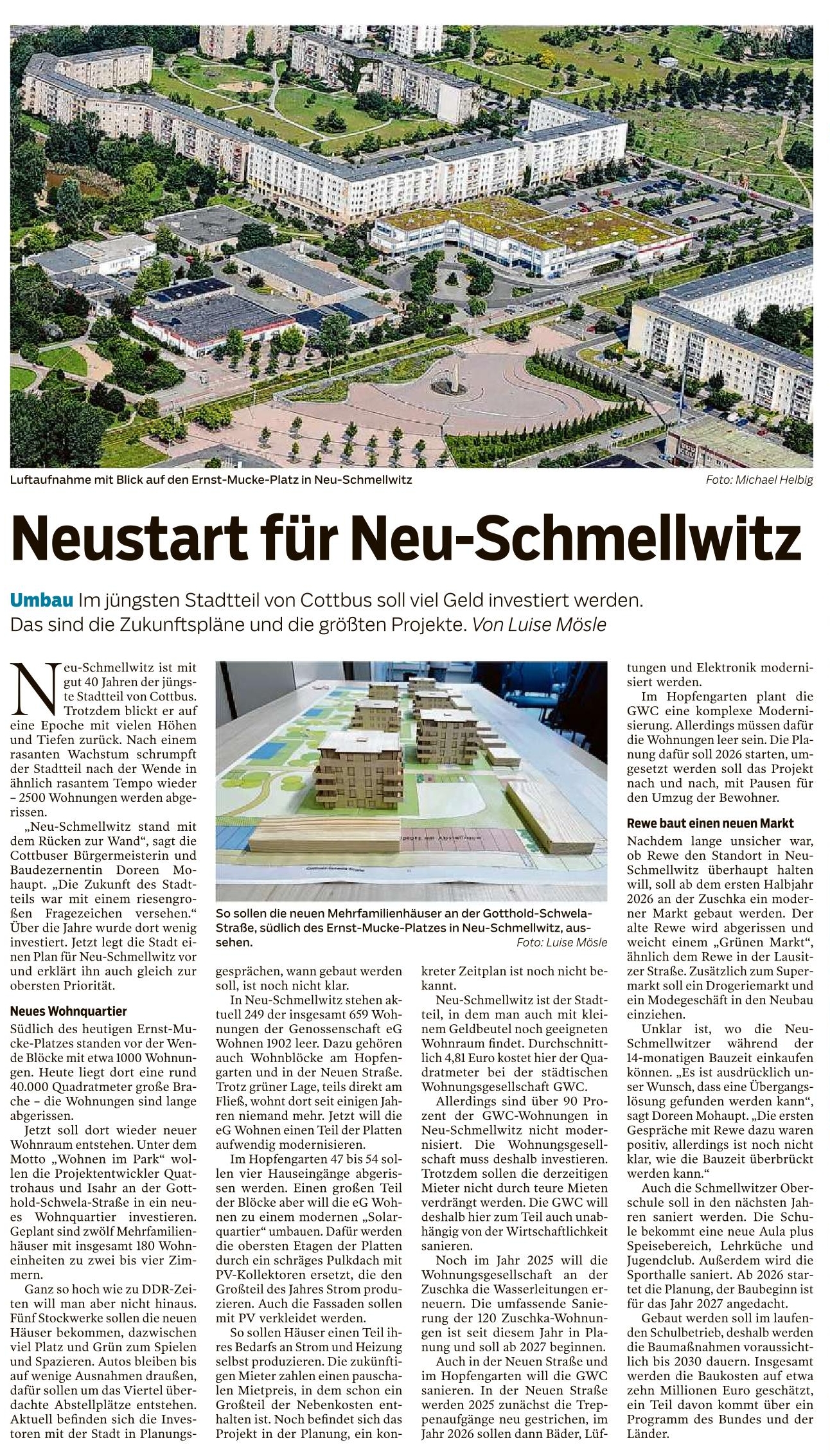 Neustart für Neuschmelwitz - hunderte Wohnungen werden neu gebaut oder saniert
