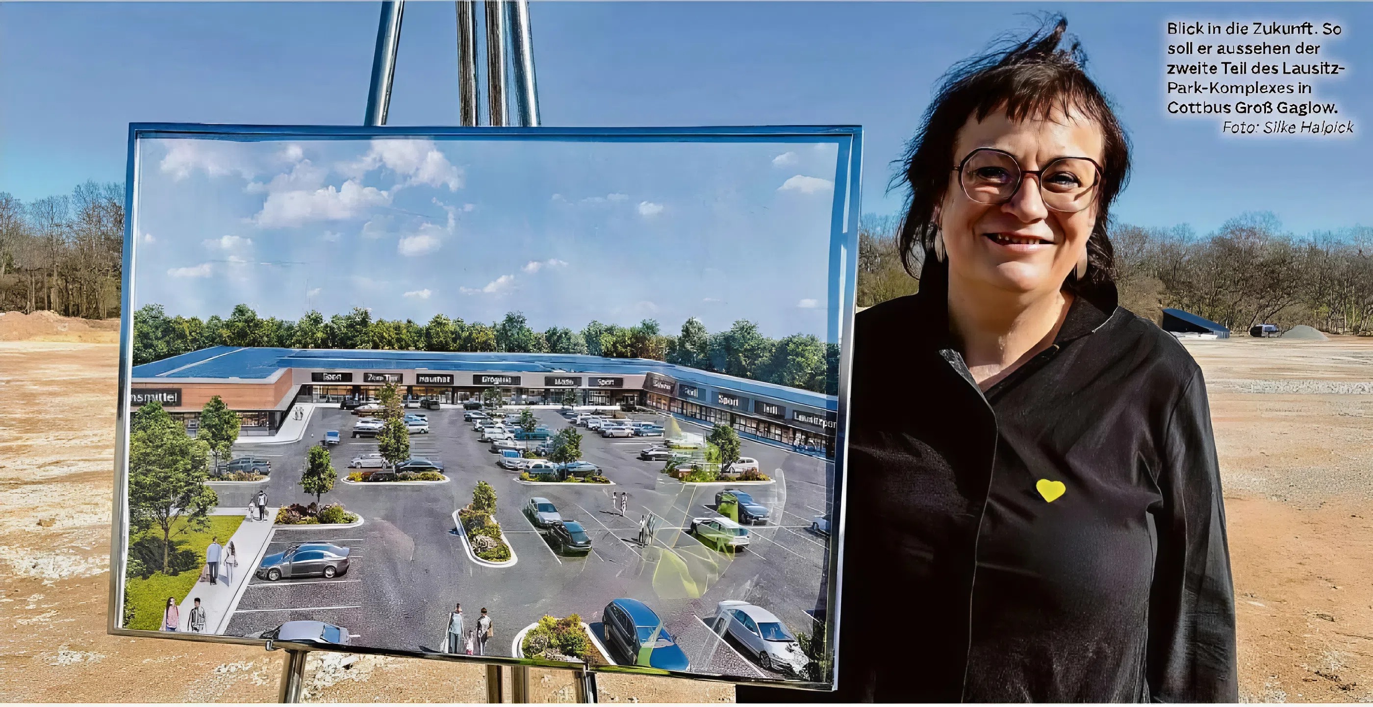 Blick in die Zukunft. So soll er aussehen der zweite Teil des Lausitz Park-Komplexes in Cottbus Groß Gaglow.