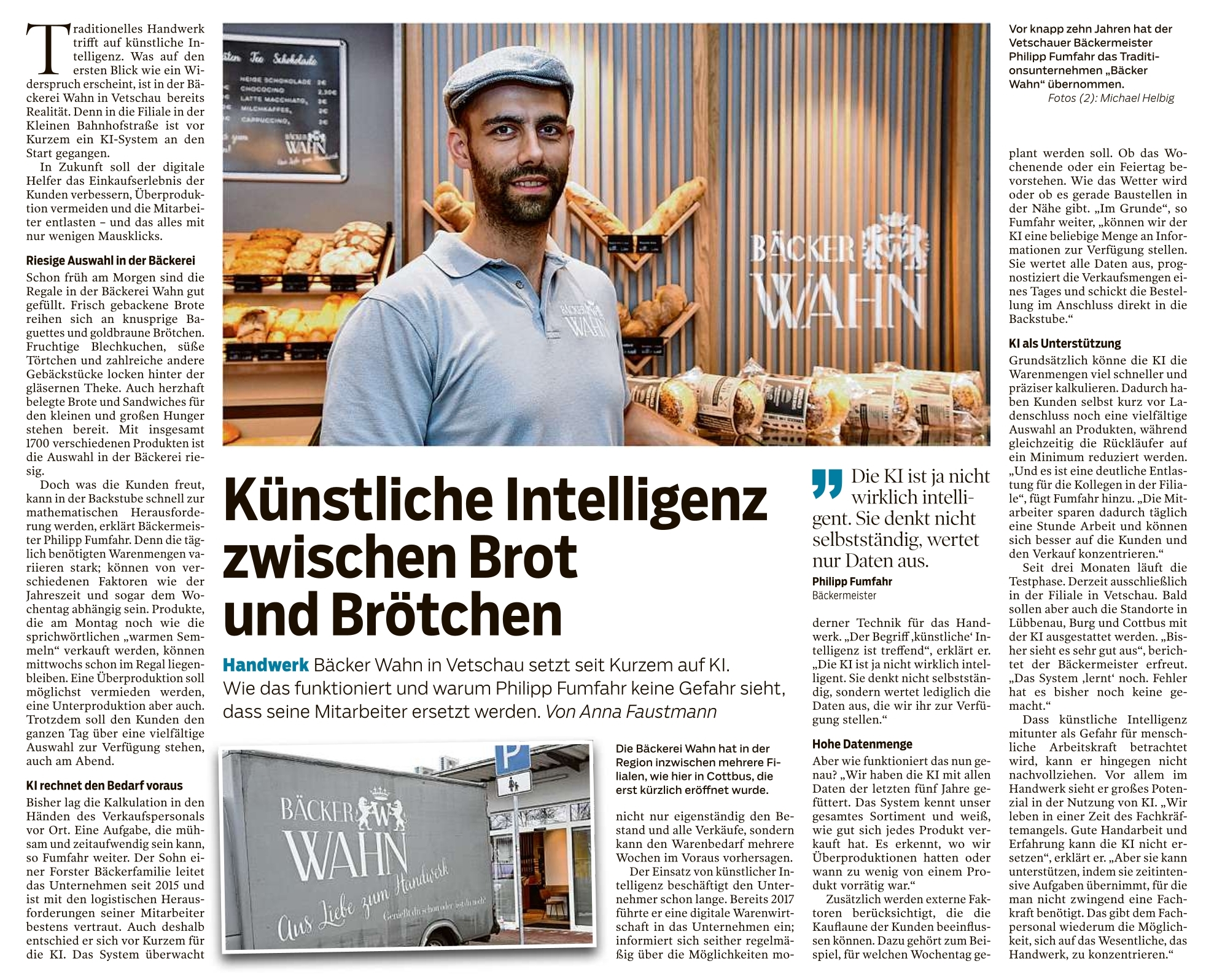 Künstliche Intelligenz zwischen Brot und Brötchen