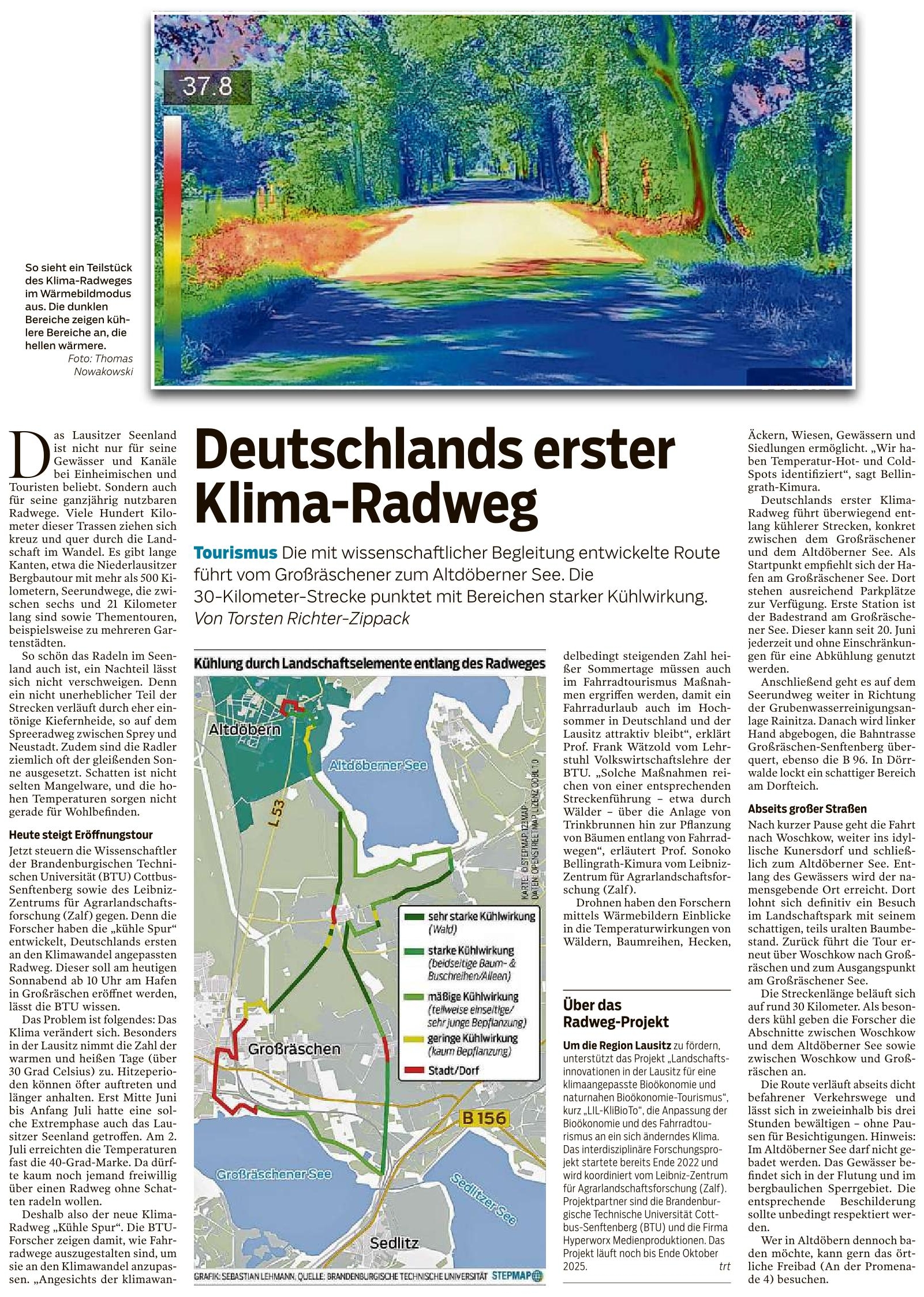 Deutschlands erster Klimaradweg