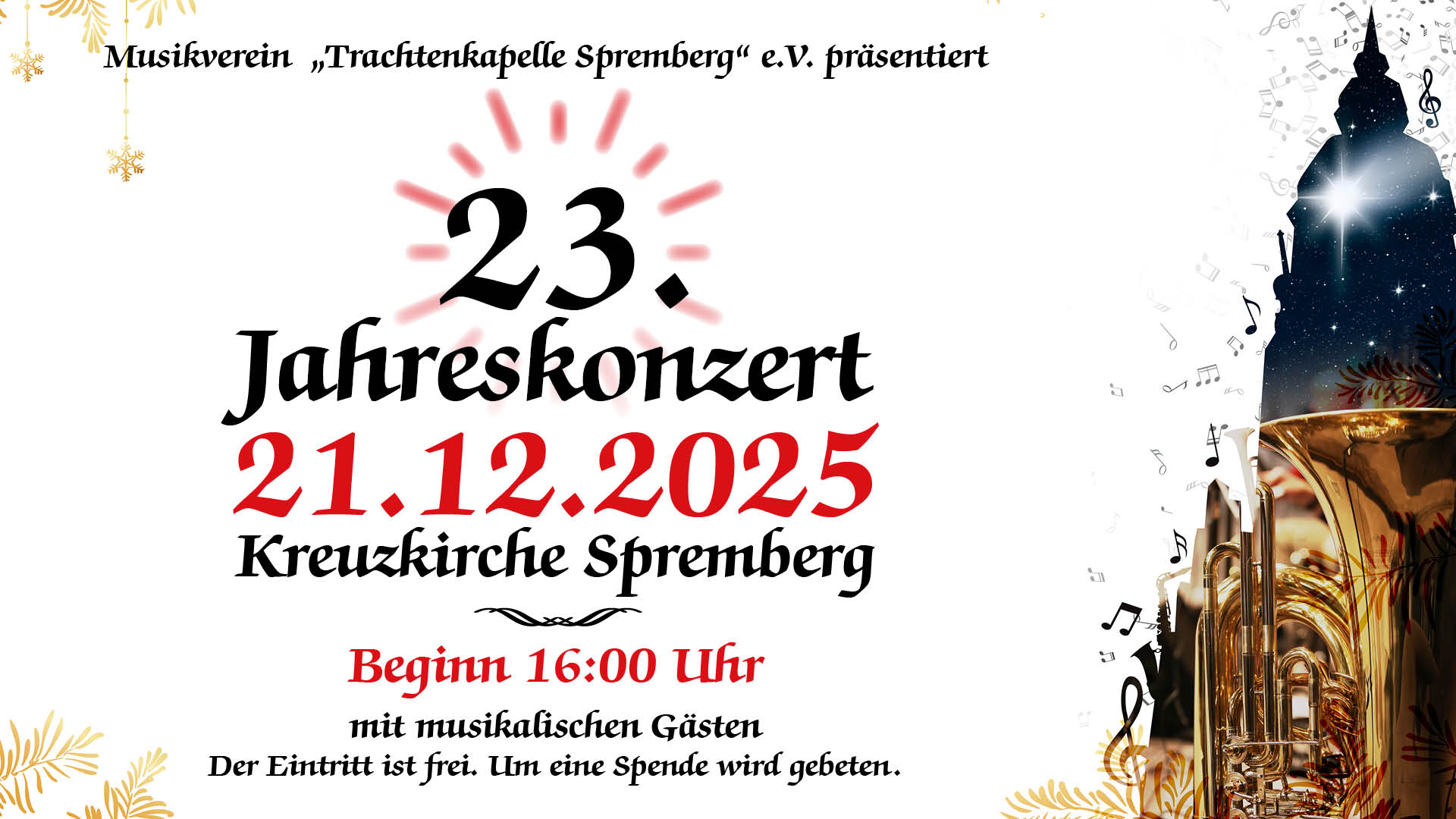 Ankündigung Jahreskonzert 2025