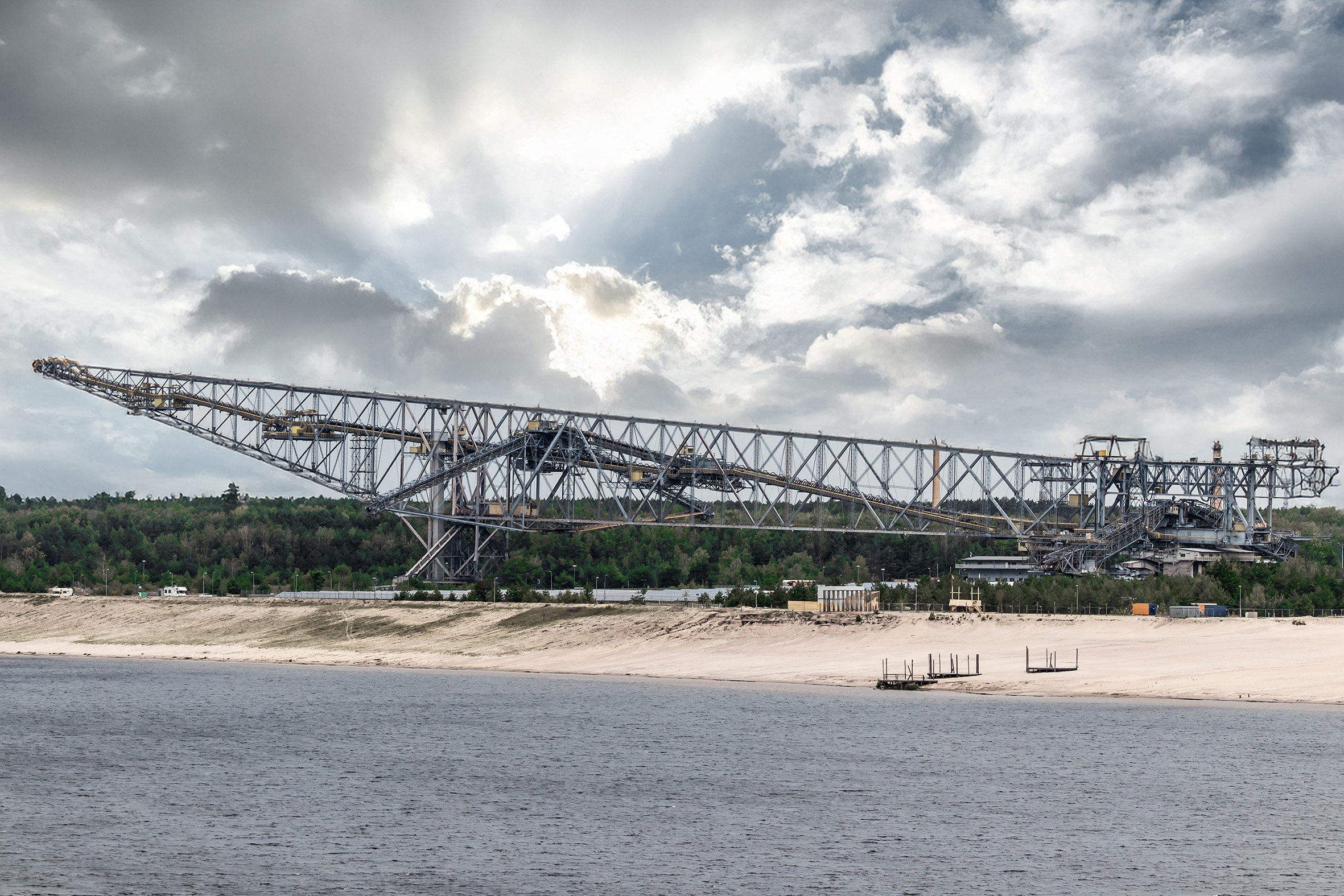 Förderbrücke F60 am Bergheider See in Lichterfeld-Schacksdorf