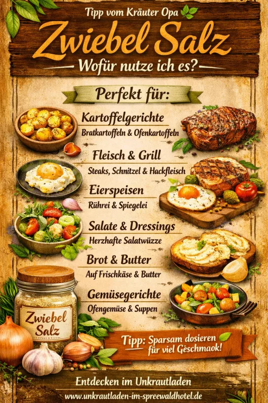 Zwiebel Salz