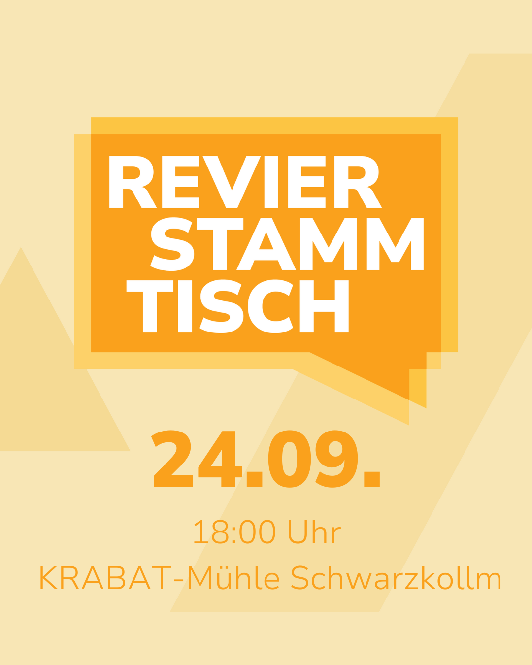 Termin-Ankündigung