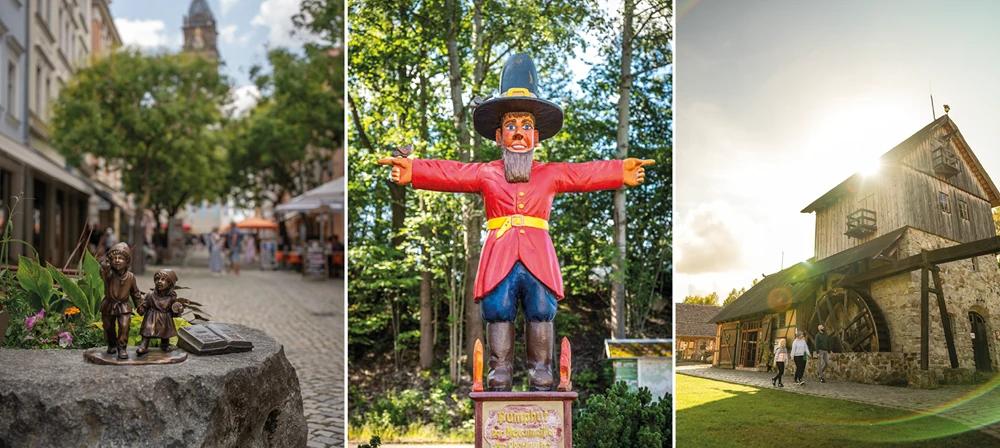 Zauberer, geheimnisvolle Wesen und verwunschene Gemäuer