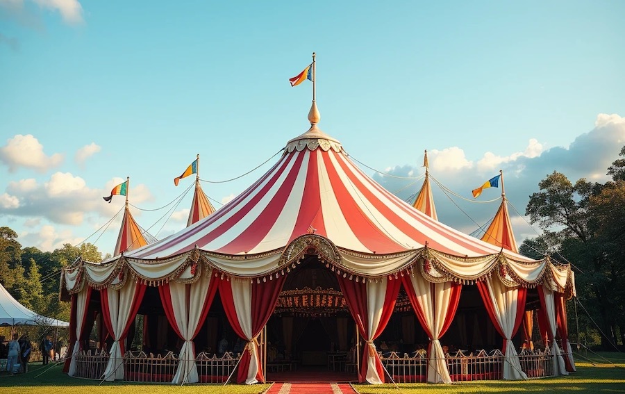 Ein Zirkus wird vor allem von Kindern gern besucht.