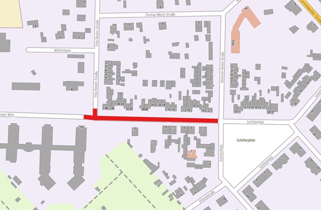 Vollsperrung Frankenaer Weg Finsterwalde