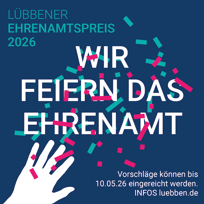 Werbegrafik zum Ehrenamtspreis