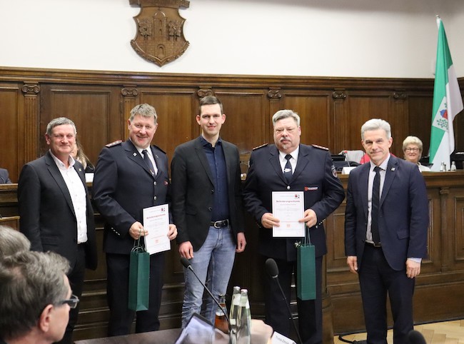 Michael Miersch, Andy Hoffmann, Dominic Hake, Michael Kamenz und Jörg Gampe (v.l.n.r.)