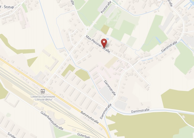 Staßenkarte Lübbenau, Max-Plessner-Straße