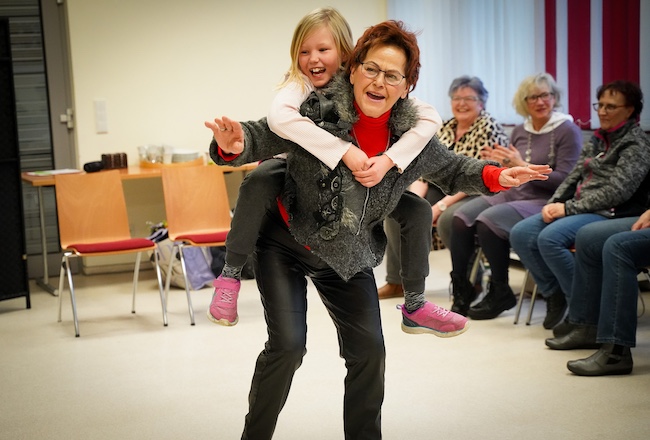 Momente beim Theaterworkshop im Haus der Harmonie