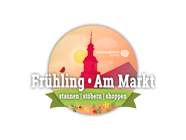 Das Logo zum Frühling am Markt in Forst/L.