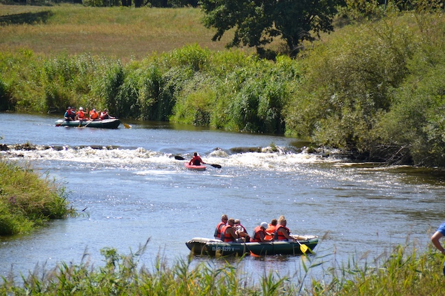 Paddeltour entlang der Neiße, von Grießen nach Guben.
