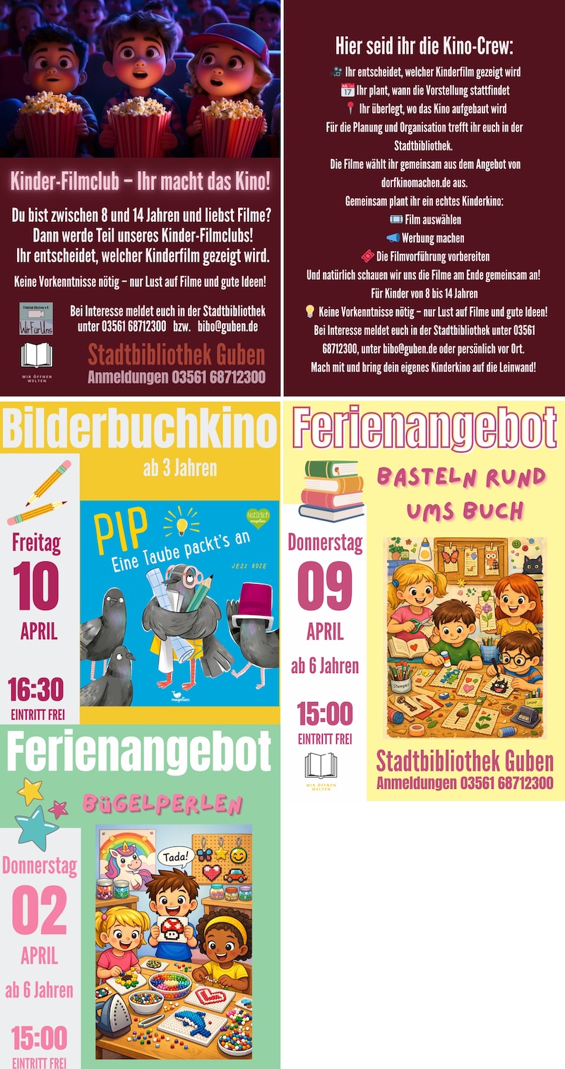 Ferienangebote der Stadt Guben
