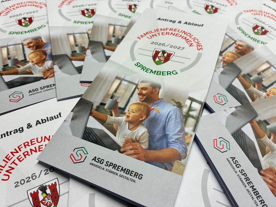 Flyer: Familienfreundliche Unternehmen in Spremberg