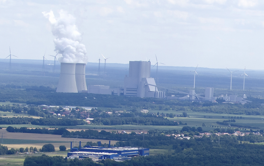 Kraftwerk Schwarze Pumpe aus der Luft