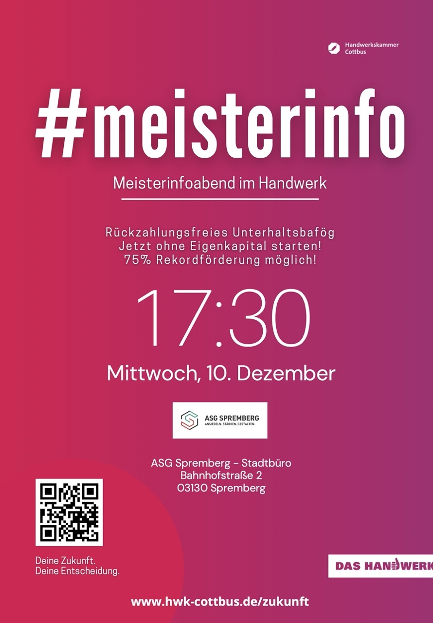 Meisterinfoabend in Spremberg