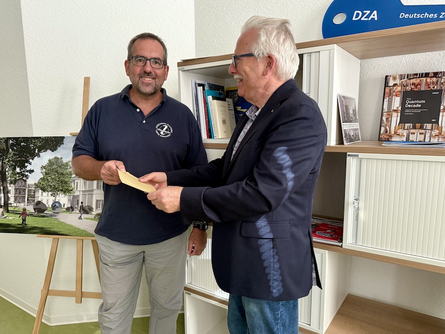 Prof. Hasinger und Mike Kretlow