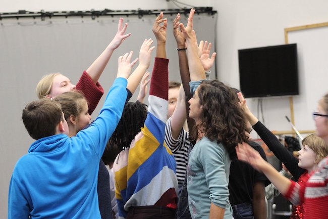 Workshop im Piccolo-Theater Cottbus.