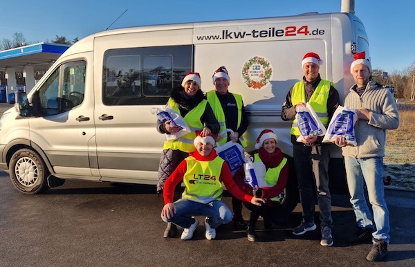 Trucker Weihnachtsaktion mit LKW Teile 24