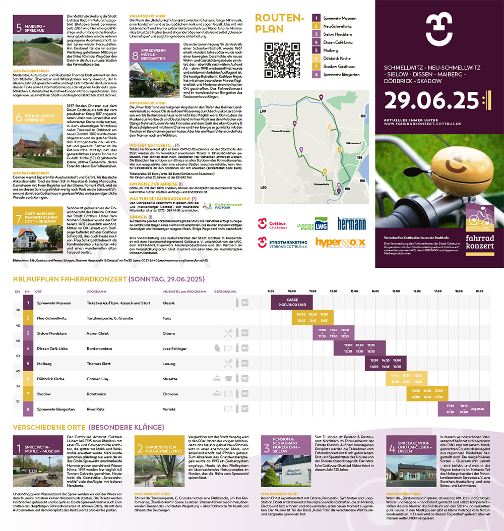 Fahrradkonzert Flyer 2025