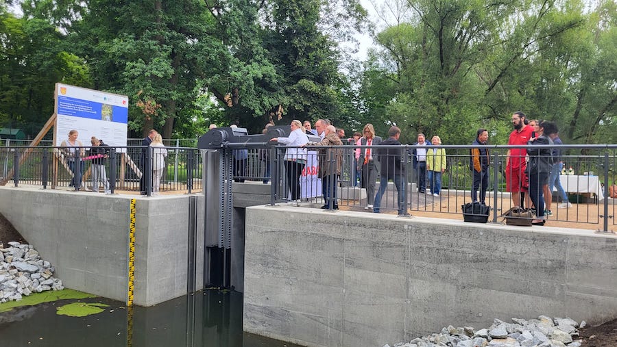 Freigabe des Ersatzneubaus der technischen Anlage zur Wasserregulierung