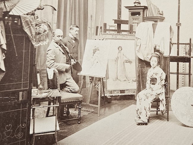 Max Rabes in seinem Atelier