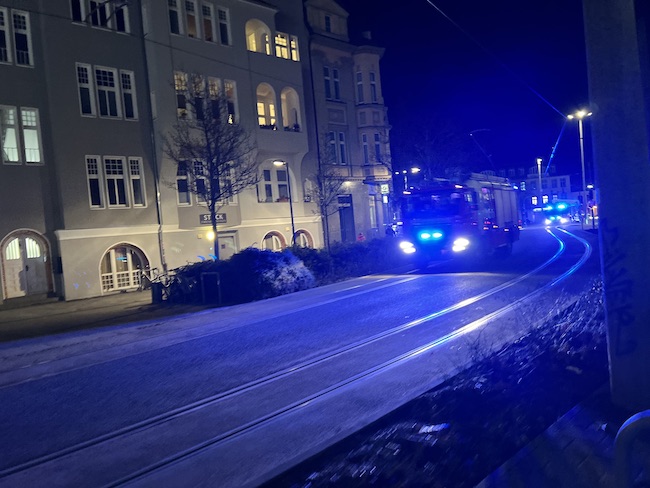 Ein Noteinsatz in Cottbus