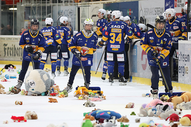 Teddybären in der Eisarena