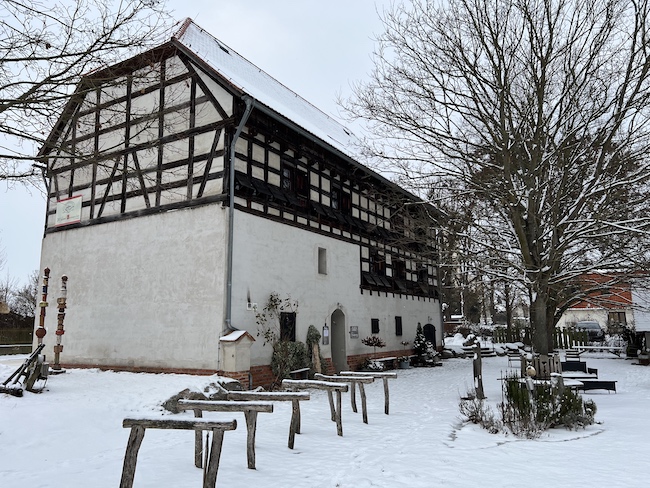 Der Kornspeicher in Straupitz, Januar 2026
