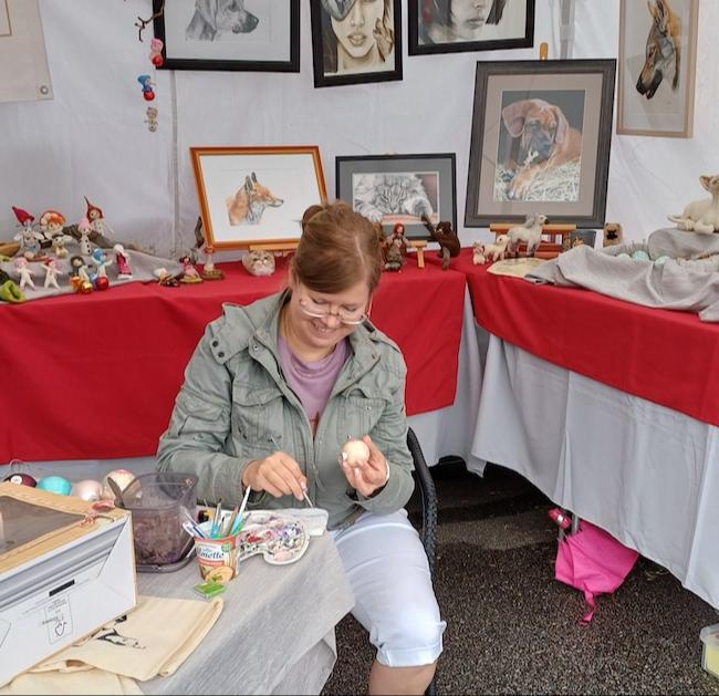 Hobbymalen auf der Veranstaltung