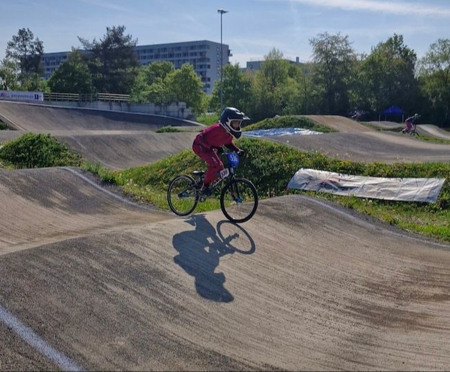 Auf der Stuttgarter BMX Strecke