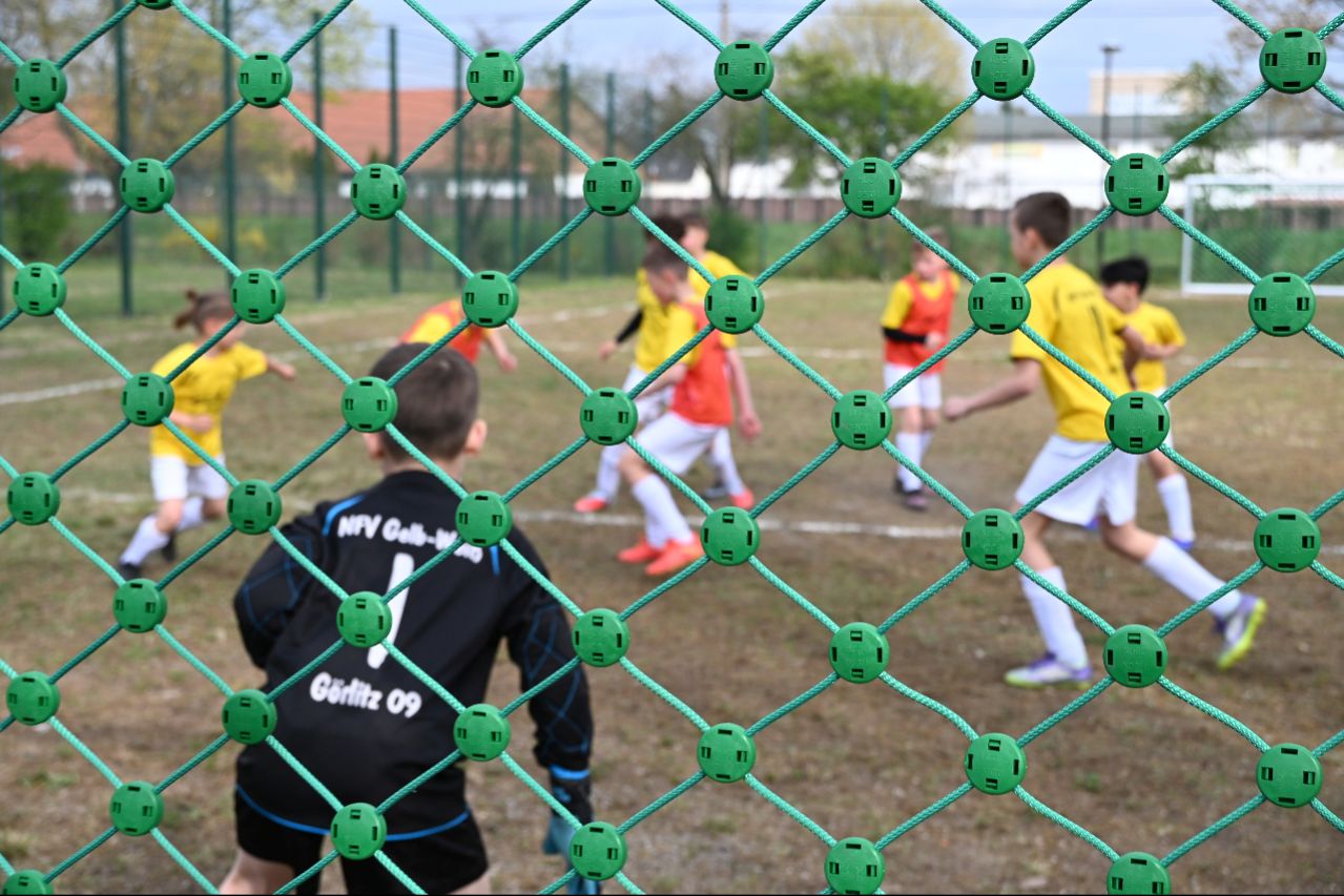 Der neue Bolzplatz wird gut angenommen