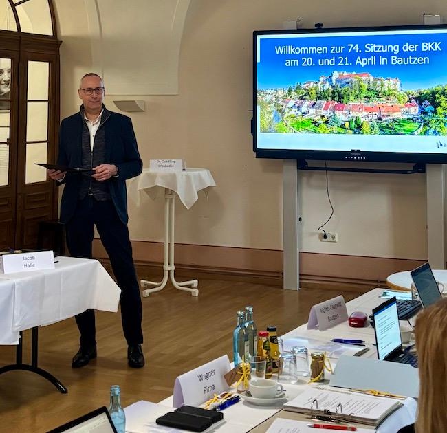 Oberbürgermeister Vogt bei der 74. Tagung der BKK