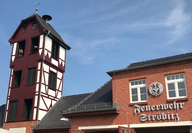 Turmblasen an der FFW Ströbitz in Cottbus