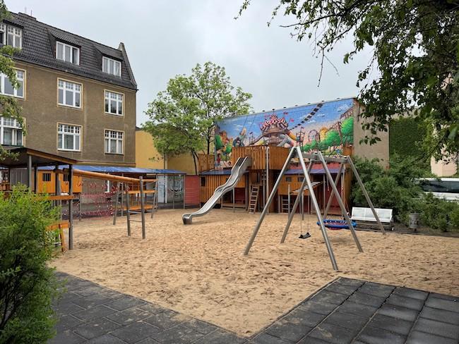 Der neue Spielplatz in der Tiegelgasse