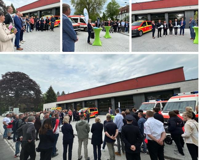 Schlüsselübergabe für neue Rettungswache in Lauchhammer