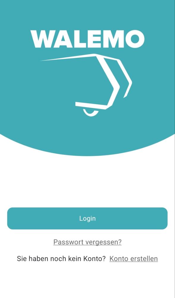 Bildschirmfotos der Walemo App