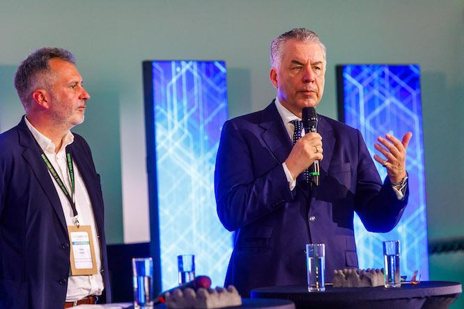 Eröffneten die Decarbon Days gemeinsam – (v.l.n.r.)  IHK-Präsident Jens Warnken, der Cottbuser OB Tobias Schick und Dr. Christian Ehler, MdEP. 